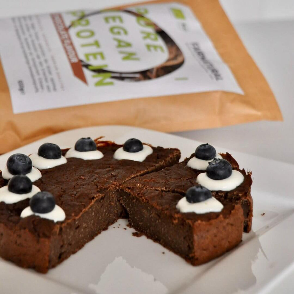 Vegan pumpkin brownie