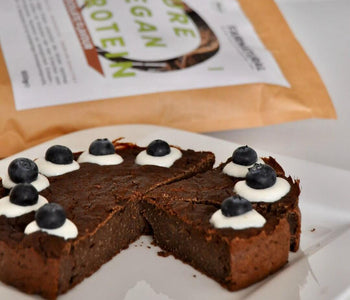 Vegan pumpkin brownie