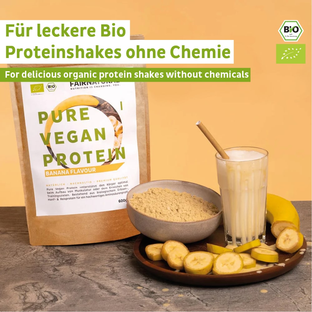 Organic Vegan Protein Powder Banana Without Soy