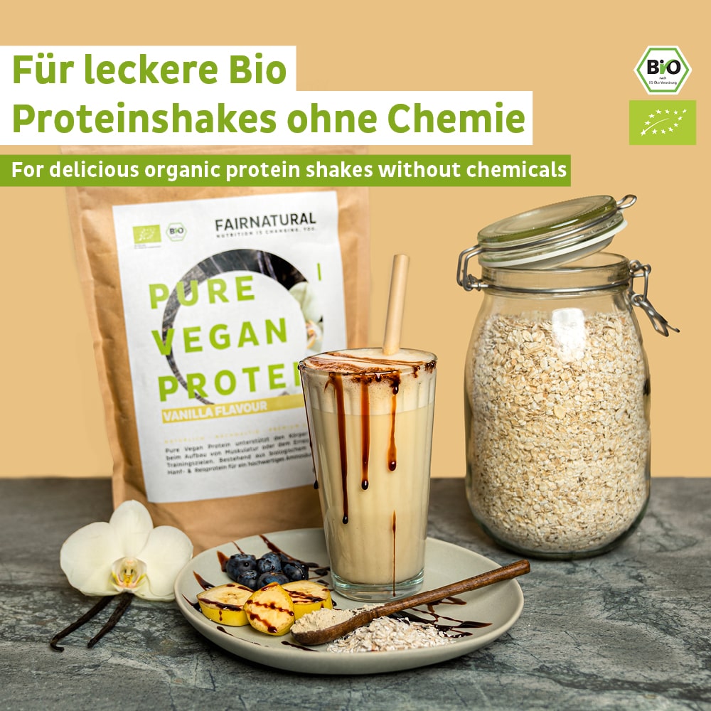 Organic vegan protein powder bundle of 3 (free choice of flavors)