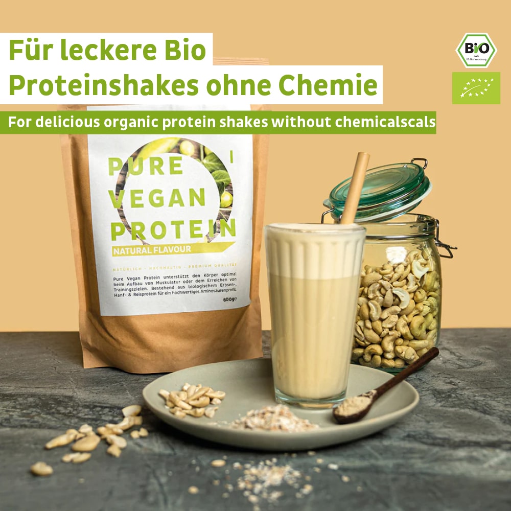 Organic Vegan Protein Powder Neutral without Soy